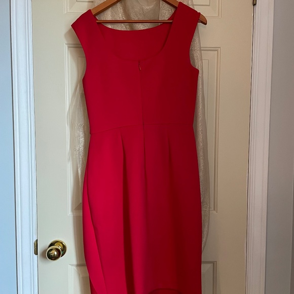 Red dress with red rose gathering - Picture 2 of 2